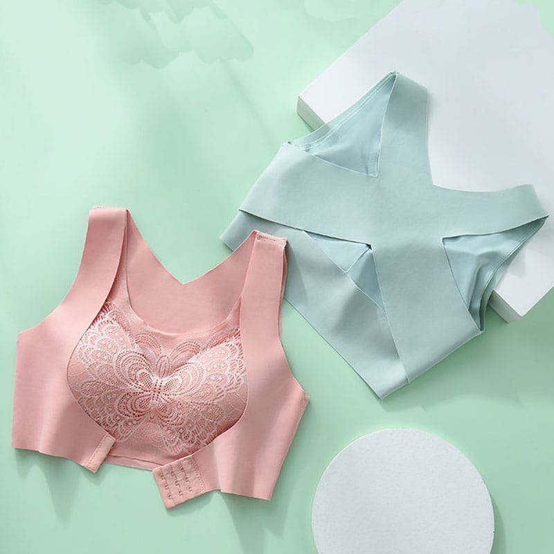 Butterfly wings High Quality Too Soft & Comfortable Push Up Removable Padded full Back Support Sports Bra